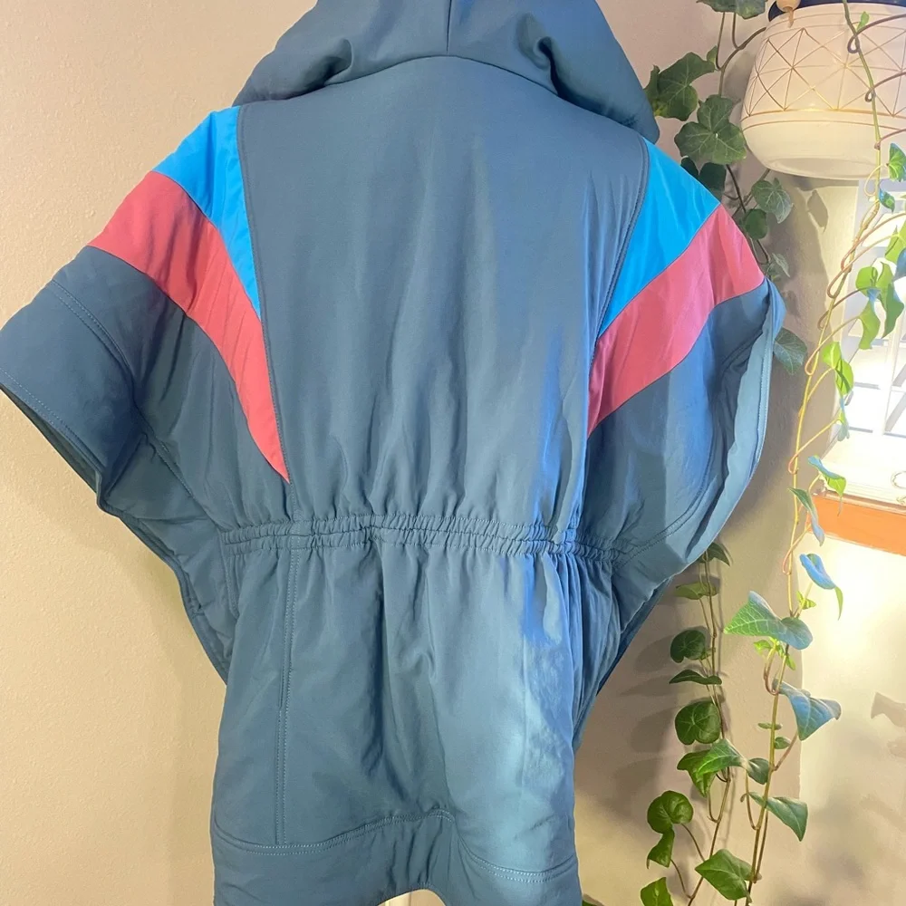 Daily‎ Practice by Anthropologie Puffer Poncho Colorful Women's Jacket size XS/S - Picture 11 of 15
